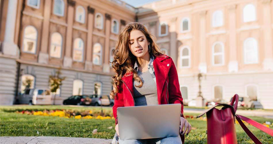 Girl studying GSSSB food safety officer course