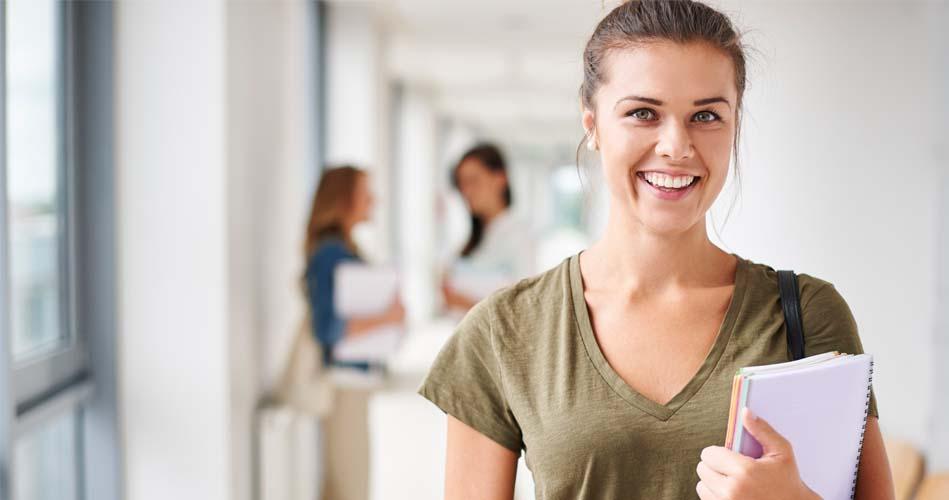 Girl leaving her Jsoup course class 