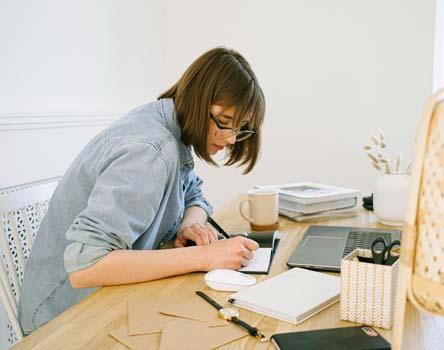 Girl taking notes on Spiring Framework